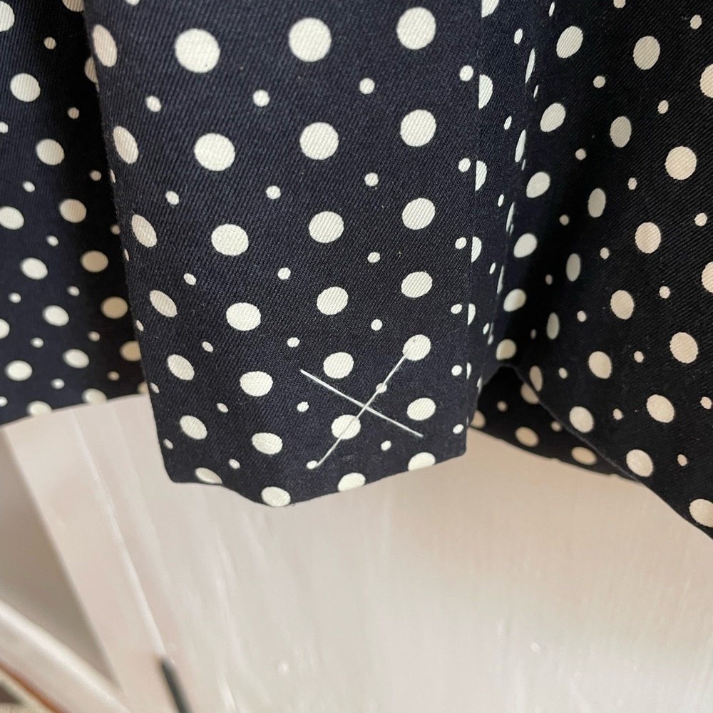 Loft Black Polka Dot Button Front Collared Spring… - image 4